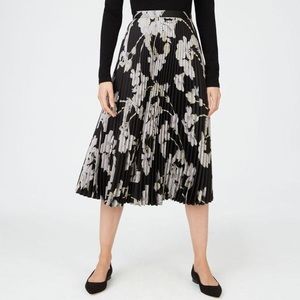 Club Monaco Floral Annina Pleated Skirt